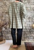 Porto Button Back Breton Tunic Khaki 
